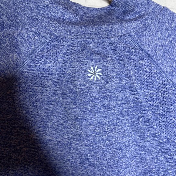 Women's Athleta Fast Track Half Zip Pullover Purple/Blue XL Long Sleeve Quarter - Picture 5 of 8
